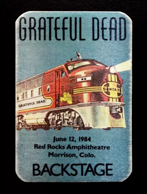 Grateful Dead Backstage Pass Red Rocks Colorado CO 6/12/84 6/12/1984 Train GD SF