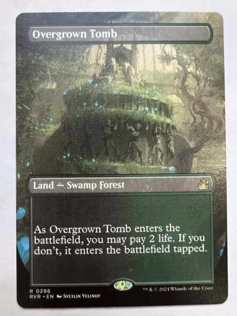 MTG Overgrown Tomb (Borderless) Ravnica Remastered NM