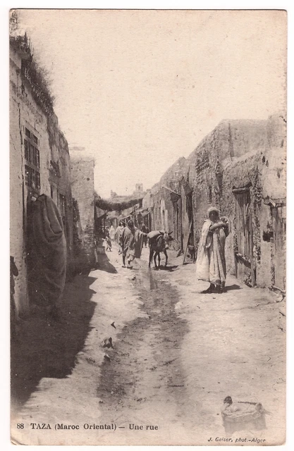 Carte Postale Ancienne CPA MAROC - Taza, Illustrateur P.Richard, Noir Et Blanc, Années 1900, France