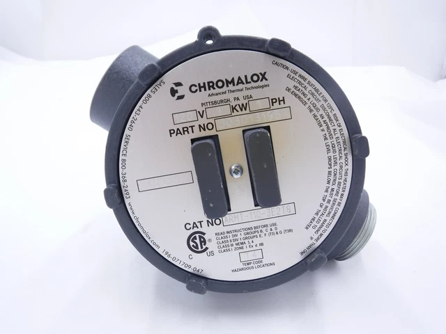 Chromalox 30301395 Screw Plug Immersion Heater 1 PH, 1 KW, 120V
