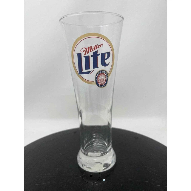 Miller Lite Beer Wheat Style Beer Glass 8 3/8 inch TALL