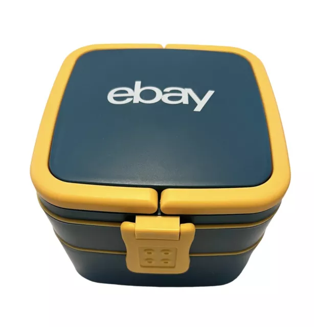 eBay Logo Bento Lunch Box eBay Branded Bento Box eBayana Blue Yellow