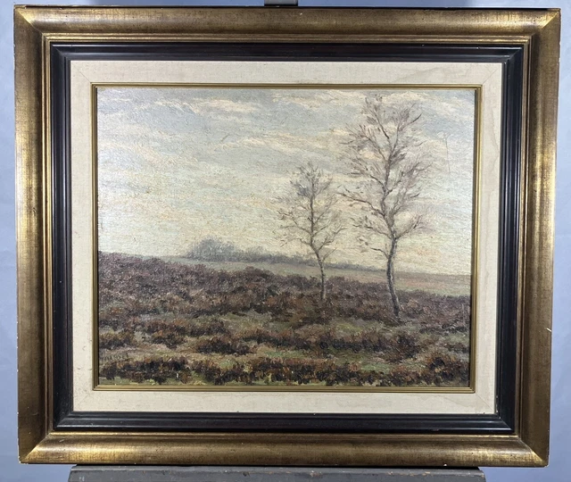 ANCIENNE HUILE SUR panneau XIXe signée : Paysage du Béarn - Pays-Basque ? EUR 150,00 - FR