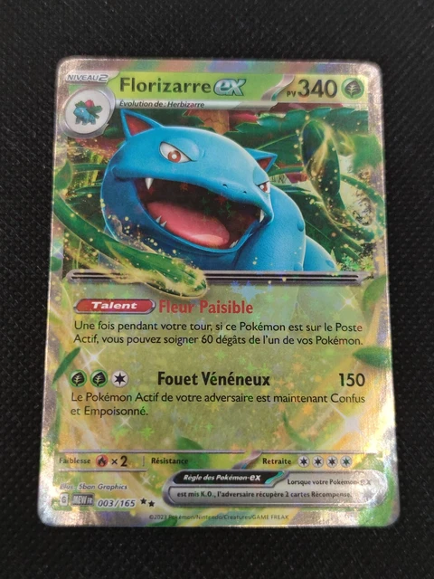 003 165 pokemon card Rare Collectible Debit Cards Cards FLORIZARRE 003/165 EX Ultra Rare Rx2 / None / 4 Artist Pokemon TCG Card 151 Collection