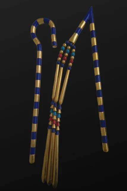 Wonderful Egyptian Crook and Flail Symbol of strength, sovereignty, stability 2