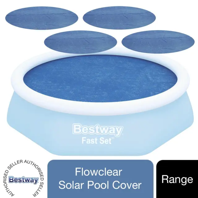 Cubierta solar para piscina Bestway fluida sobre el suelo 10 pies o 12 pies