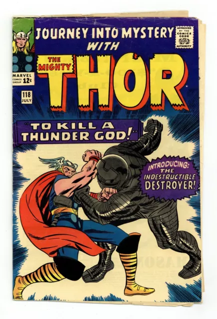 Thor Journey Into Mystery #118 VG 4.0 1965 1st app. The Destoyer, Odinsleep