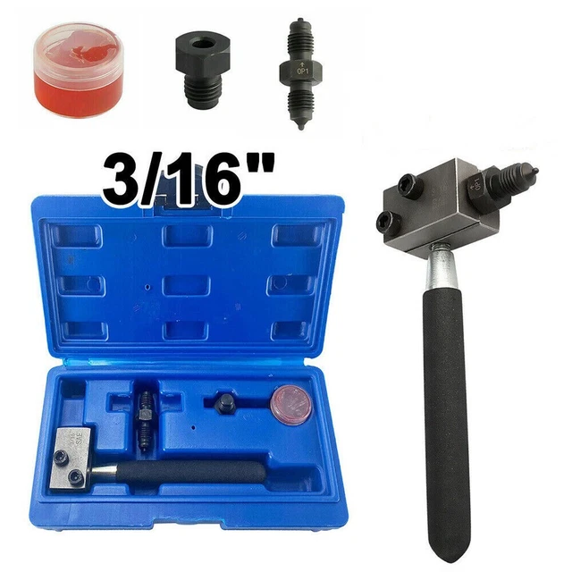 Strumento professionale tubo freno 3/16" SAE portatile su auto doppio bagliore