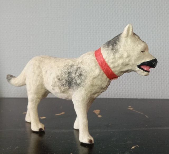 Ancien Santon De Crèche Devineau – Chien, Taille 2 Ou 3, Occasion