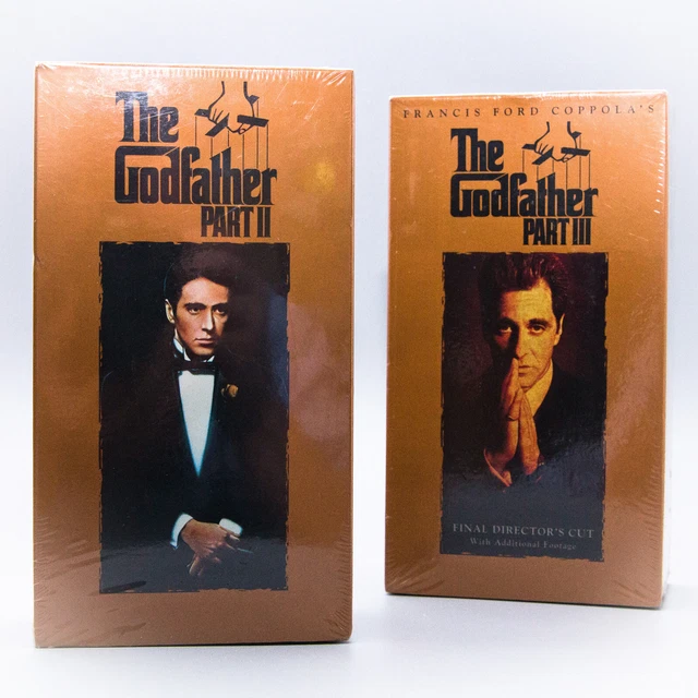 THE GODFATHER COLLECTION Part II & Part III VHS Tape | Brand New