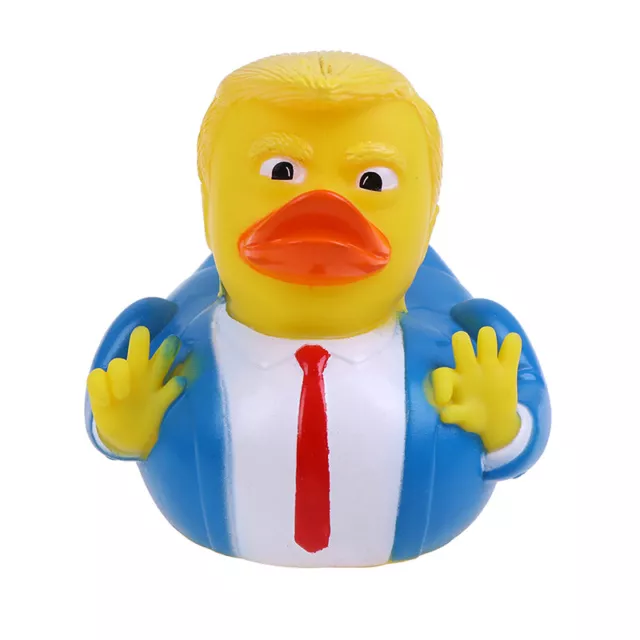 1pc Donald Trump Duck Rubber PVC Duck Bath Squeaky Baby Kids Animals Floats T Pe 2