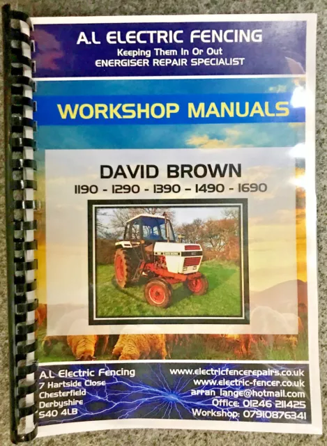 David Brown Workshop Manual 90 - 94 SERIES - FREE NEXT DAY DELIVERY