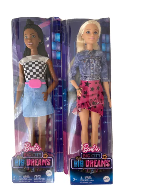 Disney Barbie Big City, Big Dreams “Brooklyn And Malibu” Barbie 2 Dolls Set