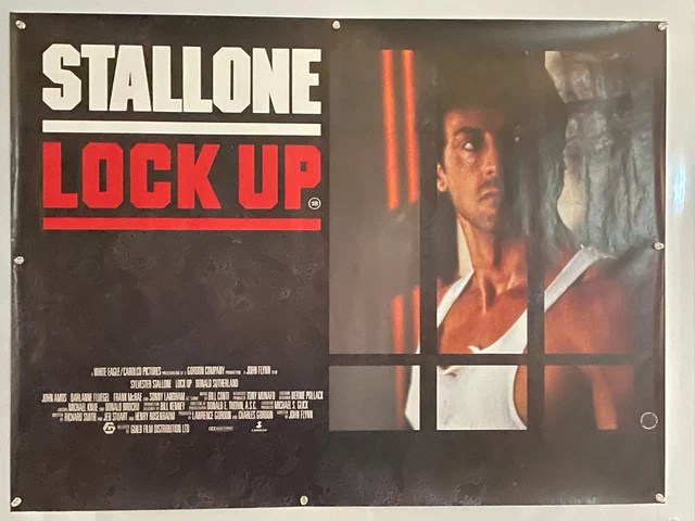 LOCK UP SYLVESTER stallone ORIGINAL ROLLED UK BRITISH QUAD CINEMA ...