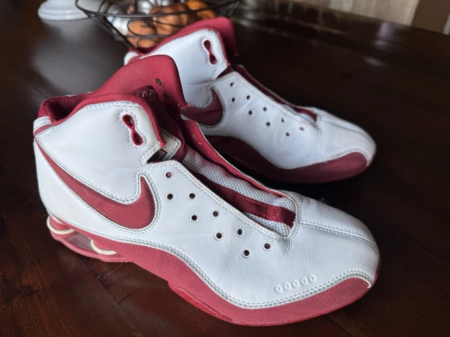 NIKE Shox Slam Zoom Air Elite Mens Basketball White Red 324826-161 Size 11 s-l400.jpg main image 2