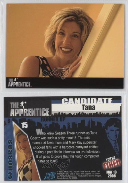 2005 IMAGES DE bande dessinée The Apprentice Tana Goertz Tana #15 2rz