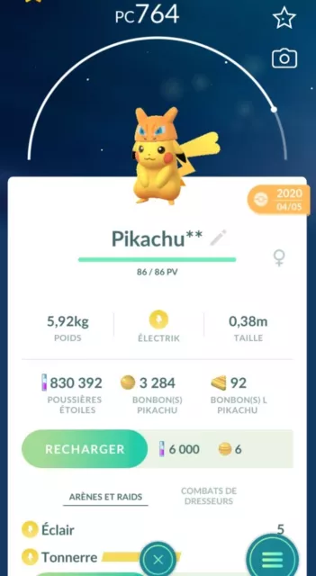 Pokémon Pikachu Chapeau Dracaufeu 2020 / Hat Charizard Trade