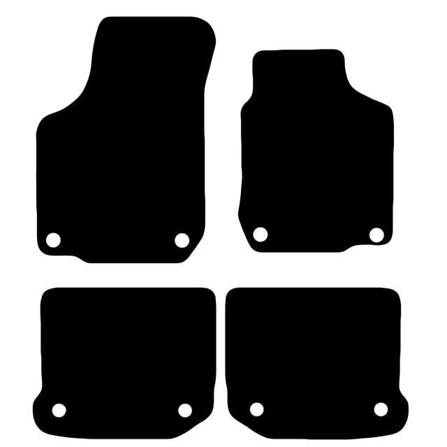 FOR VW GOLF MK4 R32 & Bora Tailored Black Car Floor Mats Carpets 8