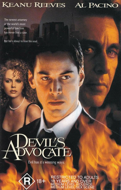 Keanu Reeves Devil DEVIL'S ADVOCATE - Keanu Reeves, Al Pacino - Vhs Video £9.37 - PicClick UK