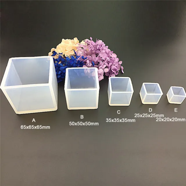 DIY Silicone Pendant Mold Jewelry Making Cube Resin Casting Mould Craft Tool-il 2