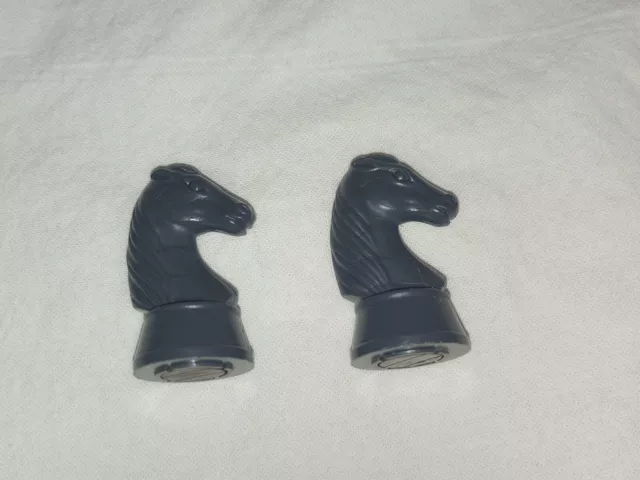 2 Black Knights Replacement Parts/Pieces for Radio Shack Chess Champion 2150L