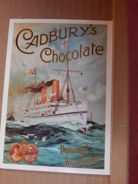 Postcard Advertising Cadbury's Chocolate  Old Advert Modern card unposted