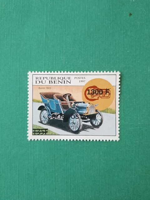 Bénin surchargé overprint 1300f sur 135f Buick Colis Postaux Majuscule