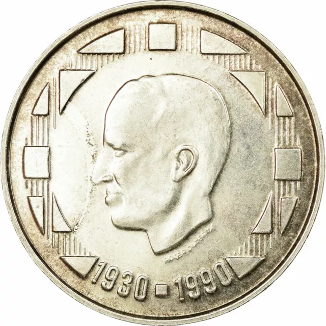 [#517425] Münze, Belgien, 500 Francs, 500 Frank, 1990, Brussels, Rotated die axi