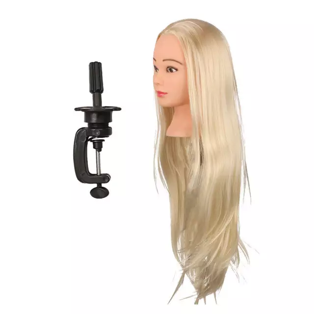 Salon Hair Practice Training Model & Long Hair Hairdressing Head + Holder​