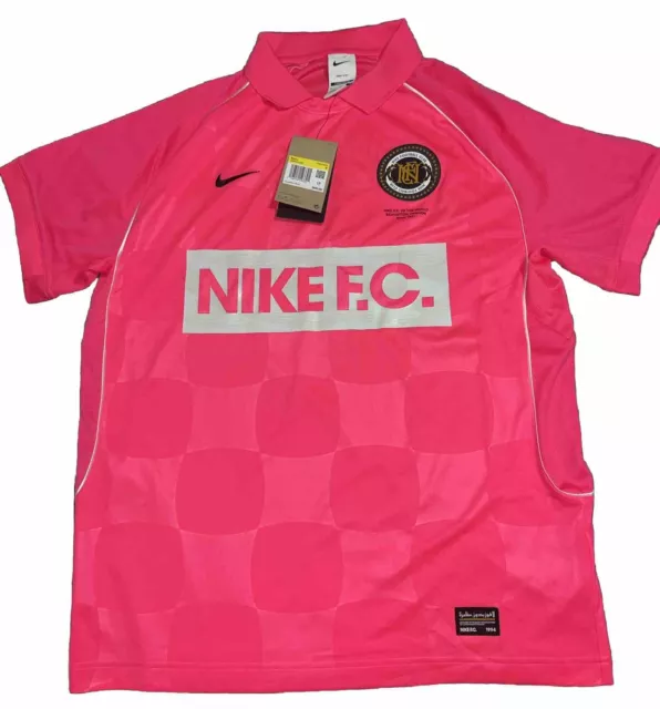 Men’s Nike FC Dri-Fit Pink Soccer Jersey Sz Small Futbol Football Club NWT Shirt