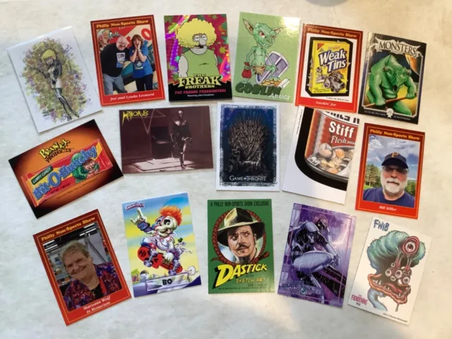 Philly Non Sport Card Show Lot of 16 cards-Metropolis, Game of Thrones, Craniacs