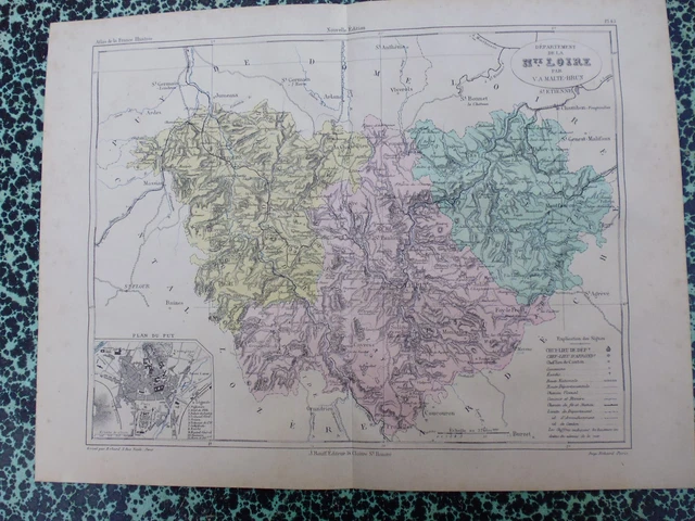 Departement de la Creuse - Map - Products - Types