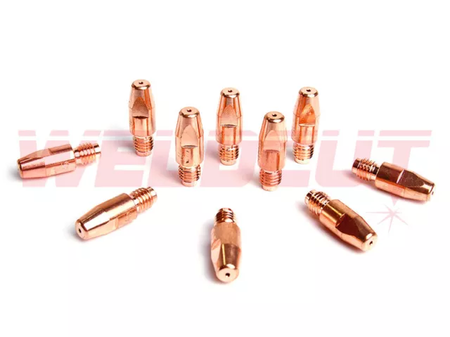 10x Stromdüse M8x30x1.0mm CuCrZr Nr 140.0316 für Schweißbrenner MB501/36 Nachbau