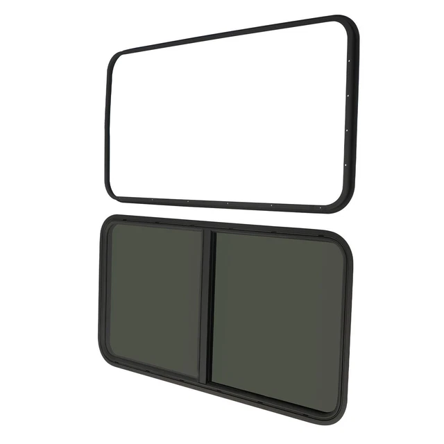 24X20&RV WINDOW SET Horizontal Sliding Windows W/ Mounting Trim Rings