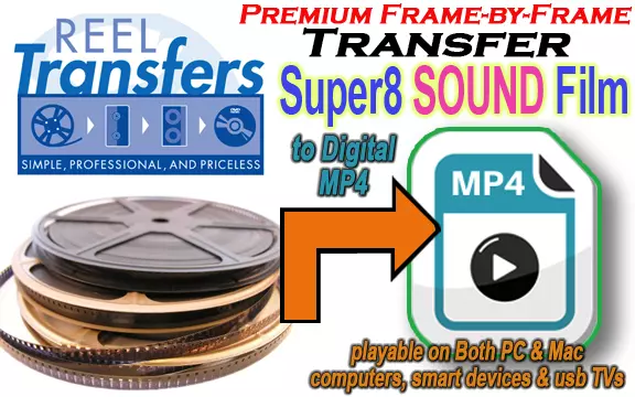 We Transfer Super 8 SOUND film to Digital MP4 video (Frame-by-frame & SOUND!)