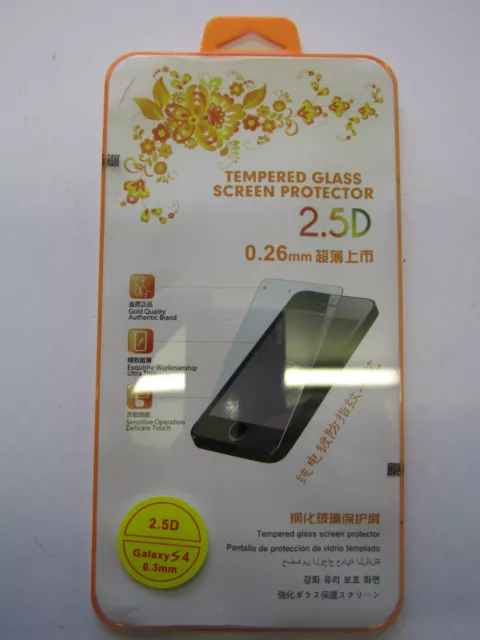 Top Quality 2.5D 0.26mm Tempered Glass Screen Protector for Samsung Galaxy S4