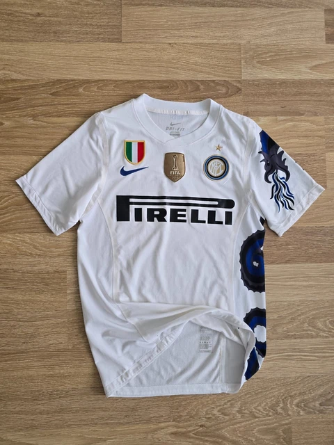 INTER MILAN 2010/11 Away Cordoba Signed Player Issue Dragon Jersey