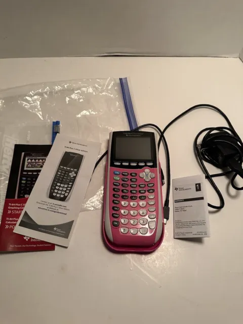 Texas Instruments TI-84 Plus Silver Edition Graphing Calculator - Pink Tested