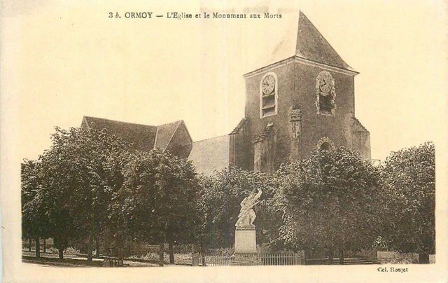 91 Ormoy Eglise Et Monument Aux Morts