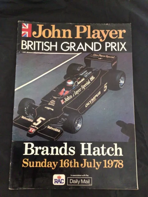 John Player British Grand Prix Brands Hatch 16th July 1978 Autosport supplement