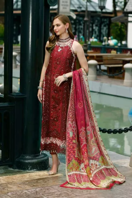 Noor By Saadia Asad Schiffli Laserkari EID Lawn 2023 ❤ Design#D12✅ 3 piece Suit