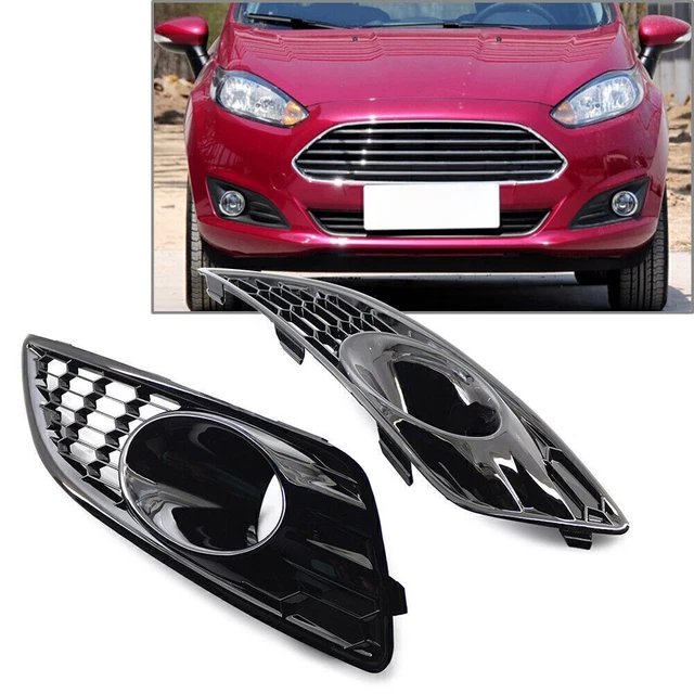 For Ford Fiesta 2012-2016 15 D2BZ-15266-CB Front Bumper Grilles Fog Lights Cover