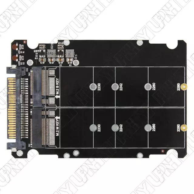 Black M.2 to U.2 Expansion Card Supports PCIE NVME SSD To SATA NGFF Adapter Card