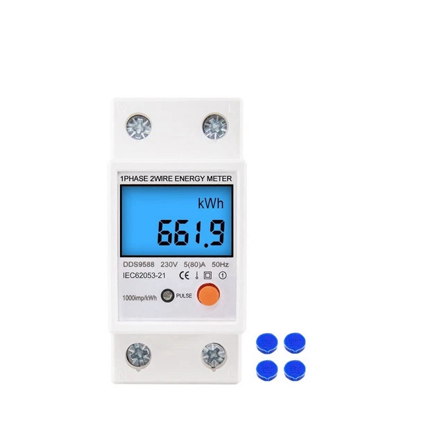 1pcs KWh Voltage Power Consumption Meter Wattmeter Power Meter E1R4