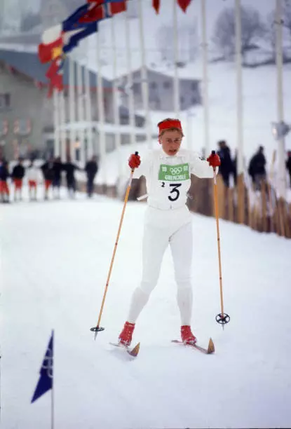 Cross Country Skiing Winter Olympics Sweden Toini Gustafsson 1968 OLD PHOTO