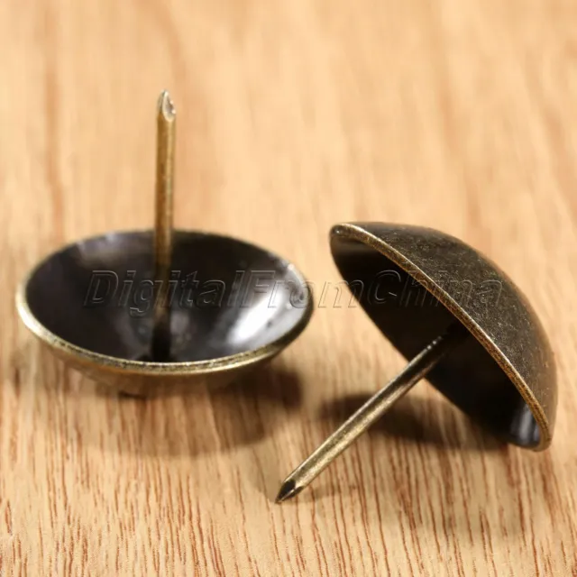 1/5pcs 3cm Antique Brass Upholstery Nails Jewellery Box Chest Decor Stud Tack
