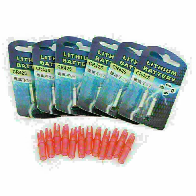 12 x Colored Hunting Lighted Nock Led Lighted Luminous Tail Arrow Nocks 6.2mm US