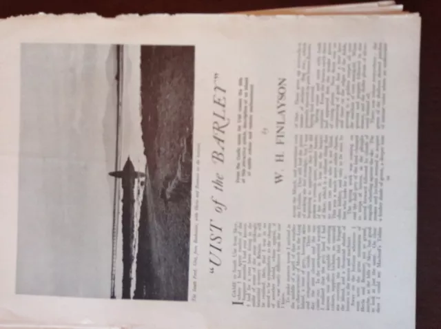 b3a ephemera 1940s article south uist w h finlayson