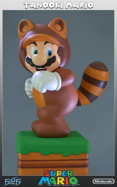 Tanooki Mario - Figurine Super Mario - Premières 4 Figurines / Nintendo - Statue Tanuki