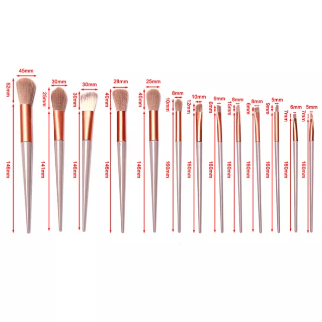 13pcs Professional Makeup Brush Set Beauty Foundation Concealer Make Up Br'm' 3